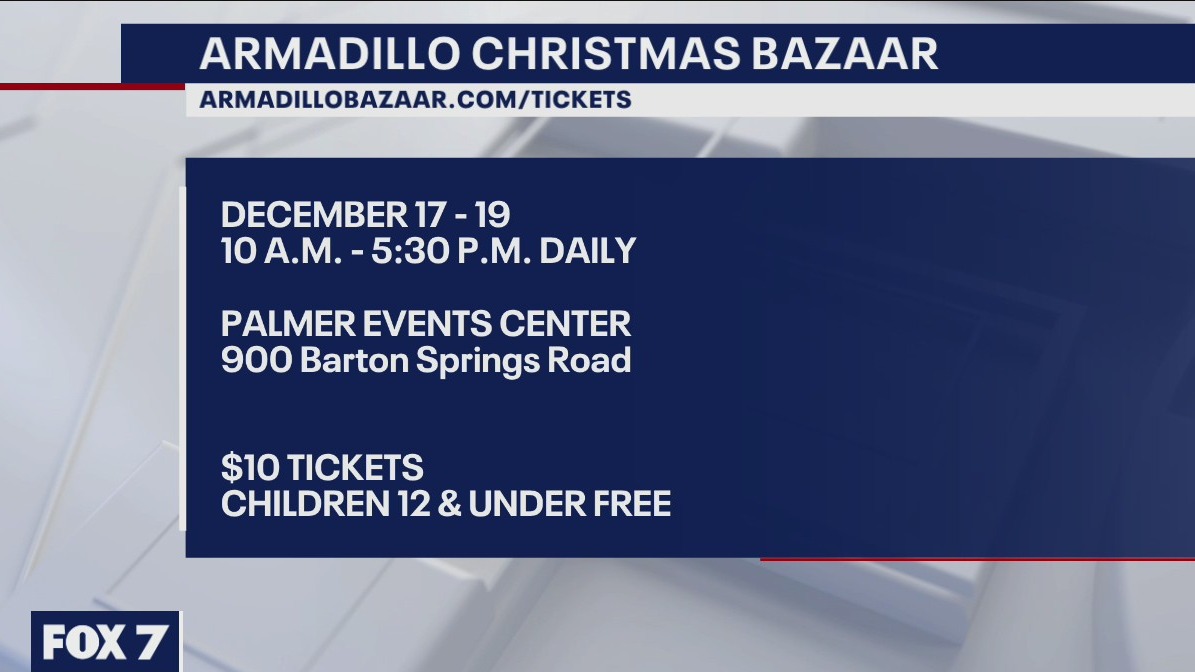 Armadillo Christmas Bazaar 2021 will be outdoors at Palmer Events Center